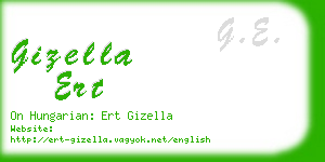 gizella ert business card